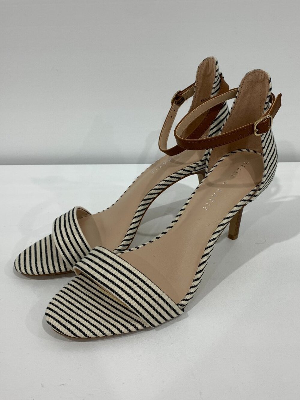 Kelly & Katie Nadia Striped Ankle Strap Sandal Size 7.5